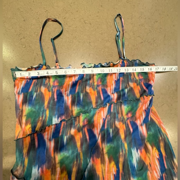 Urban Outfitters Moxie Mesh Mini Slip Dress Sz: L - Picture 16 of 16